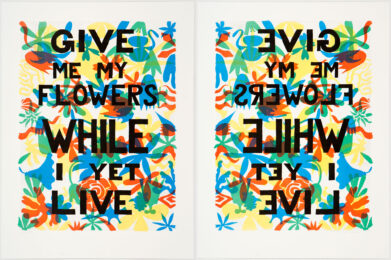 Give Me My Flowers While I Yet Live by Trenton Doyle Hancock at Graphicstudio