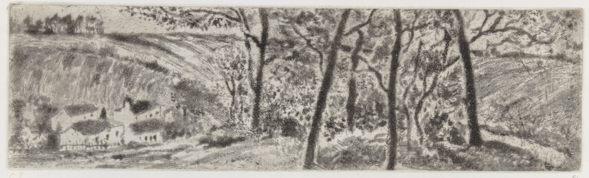 Paysage En Long (landscape Panorama) by Camille Pissarro at Christopher-Clark Fine Art