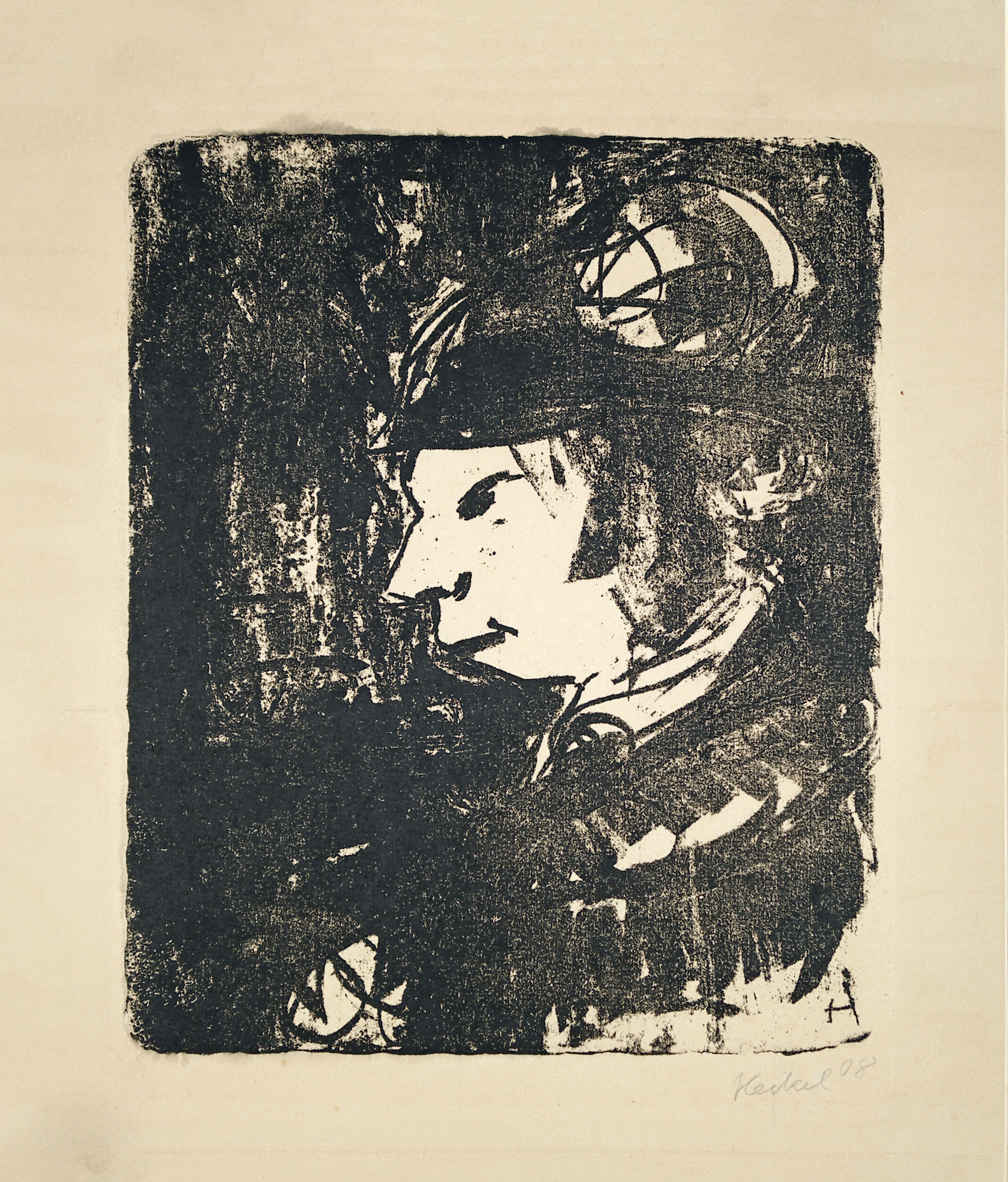 Frau auf der Strasse by Erich Heckel