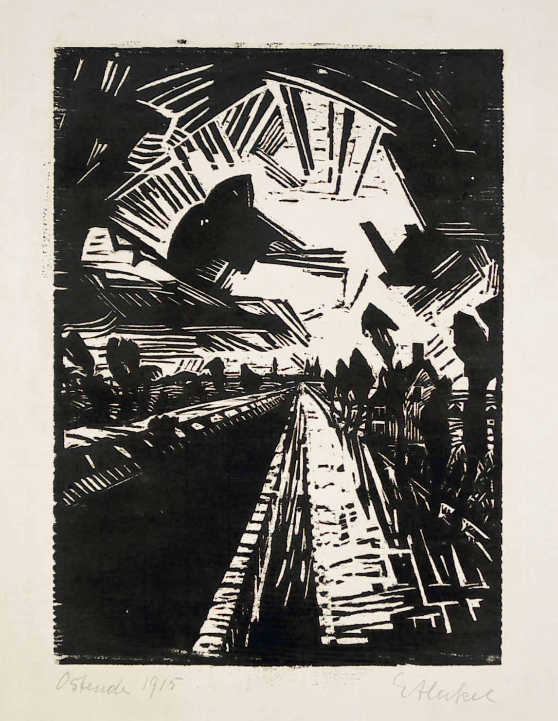 Gerader Kanal by Erich Heckel