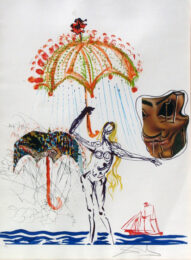 Anti-umbrella With Atomized Liquid by Salvador Dalí at Gregg Shienbaum Fine Art