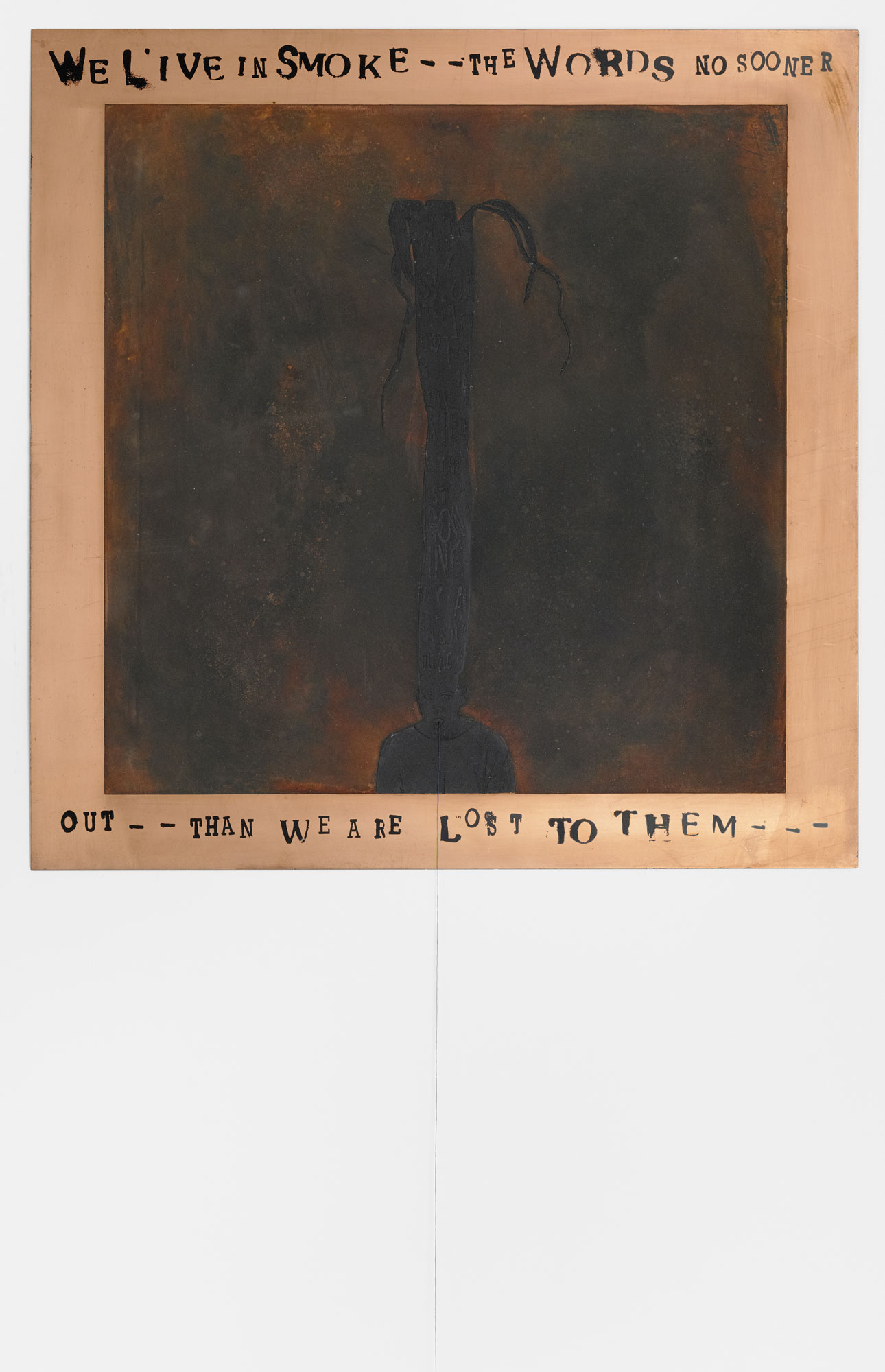 Woman With Word Crown by Lesley Dill
