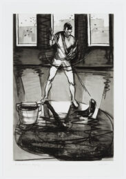 Men At Home: Mopping by Michael Glier at Graphicstudio