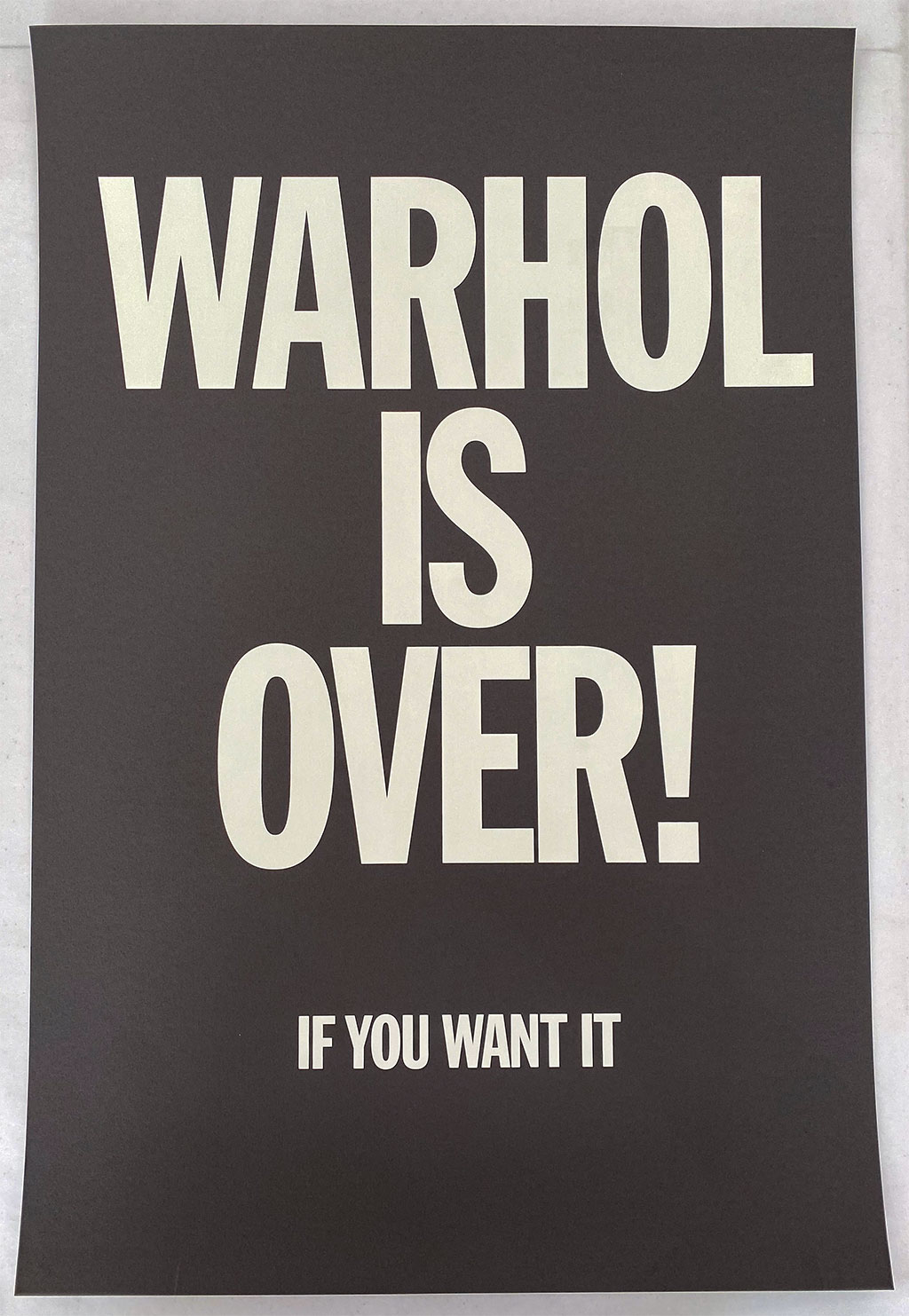 Warhol Is Over (Black) by Simon Thompson