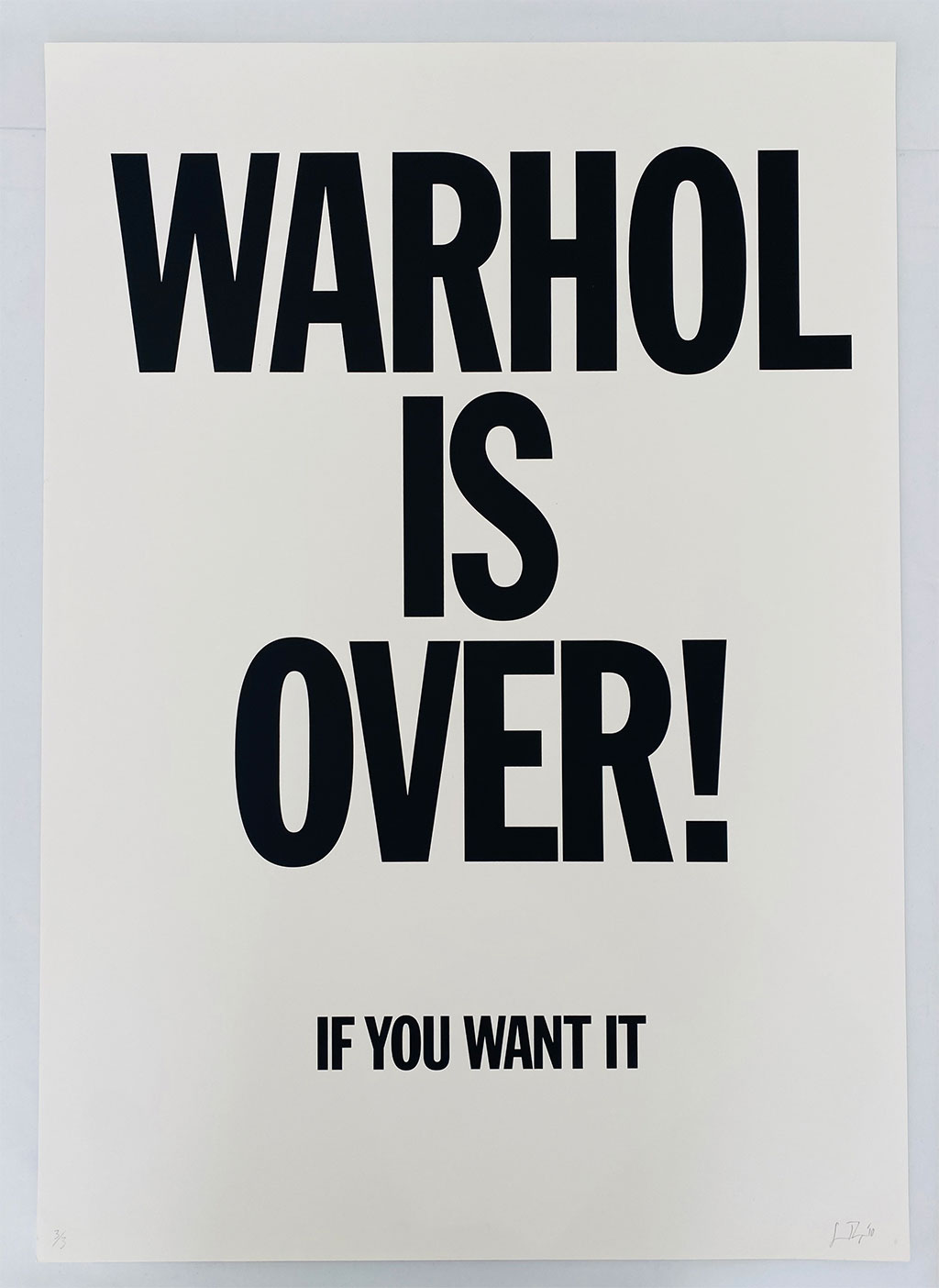 Warhol Is Over (White) by Simon Thompson