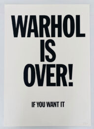 Warhol Is Over (White) by Simon Thompson at Robert Fontaine Gallery