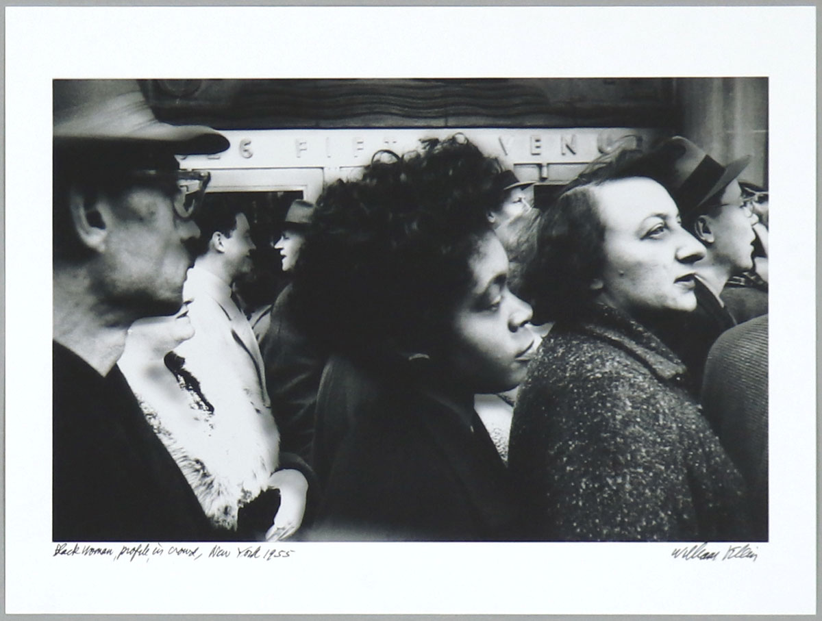 Black Women, Profile In Crowd (1955) by William Klein