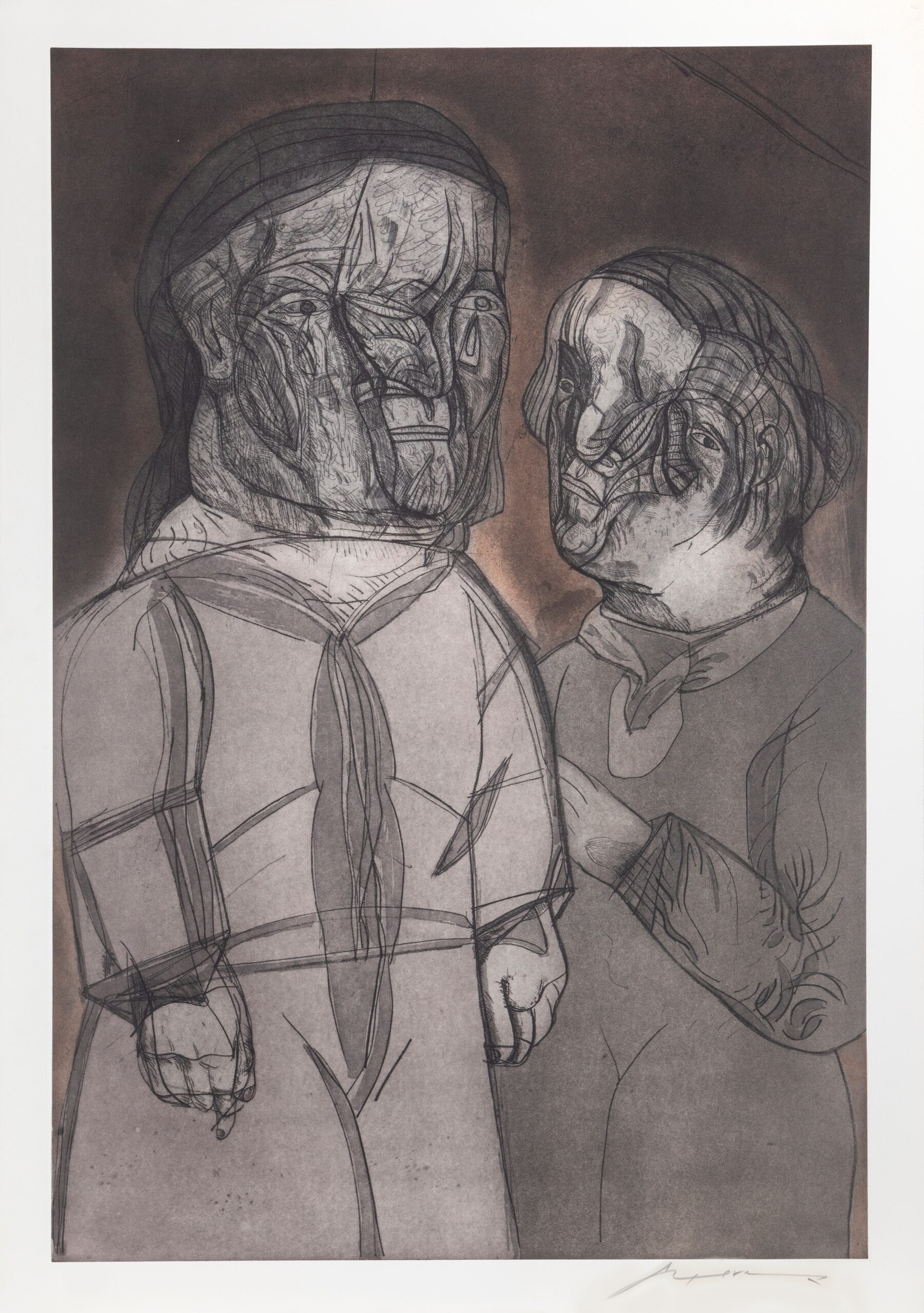 Ustine Y El Marquez De Sade From The Intolerance P by Jose Luis Cuevas