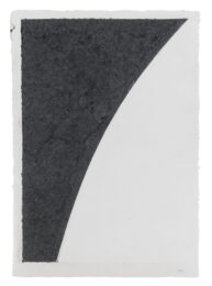 Colored Paper Image I (white Curve With Black I) by Ellsworth Kelly at Susan Sheehan Gallery
