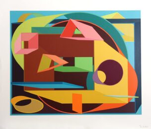 Scholes 2 by Al Held at Michael Lisi/Contemporary Art