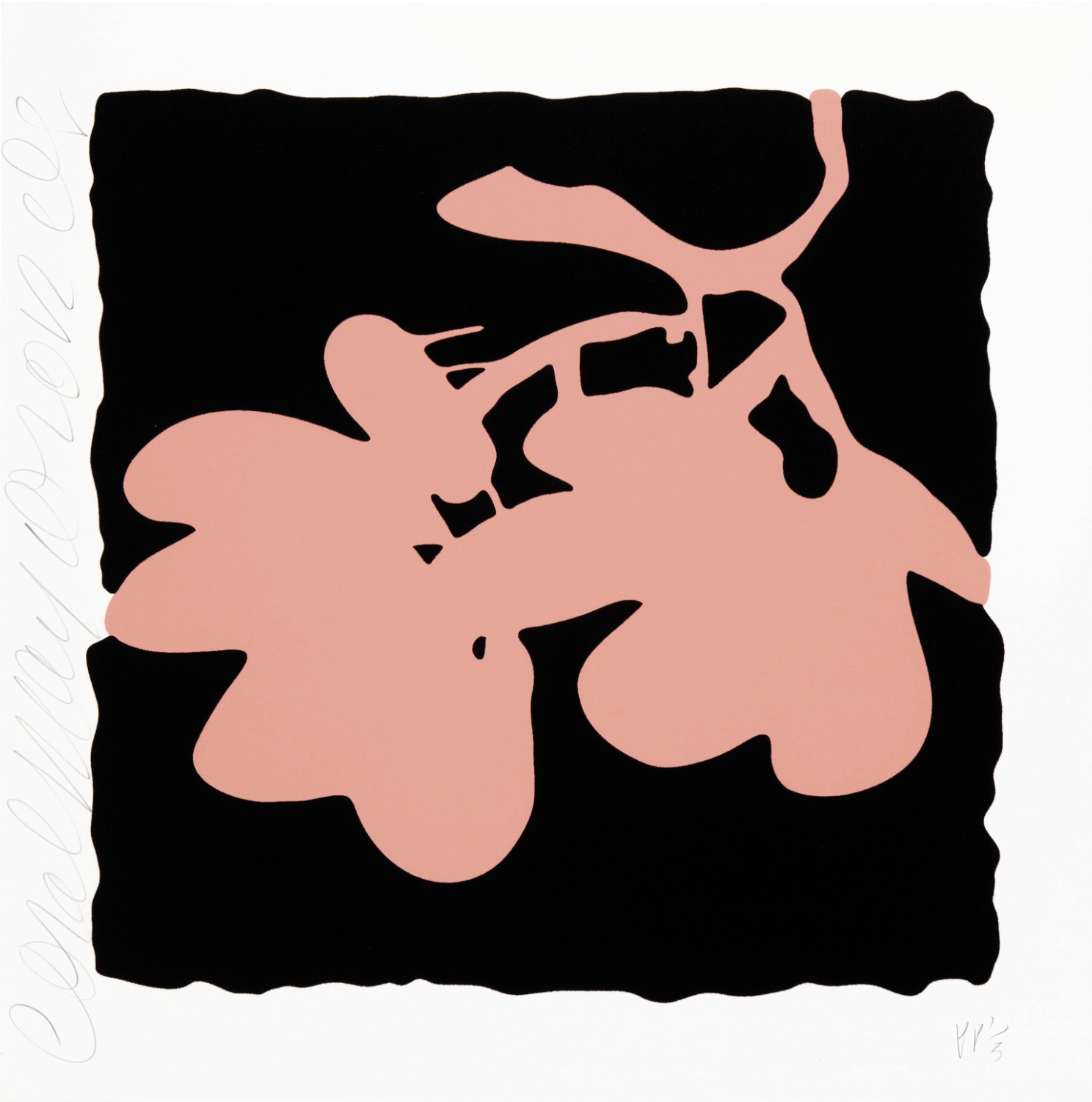 Lantern Flowers – Coral, May 10, 2012 by Donald Sultan