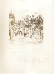 Amitiés De Montmartre by Maurice Utrillo at Sylvan Cole Gallery