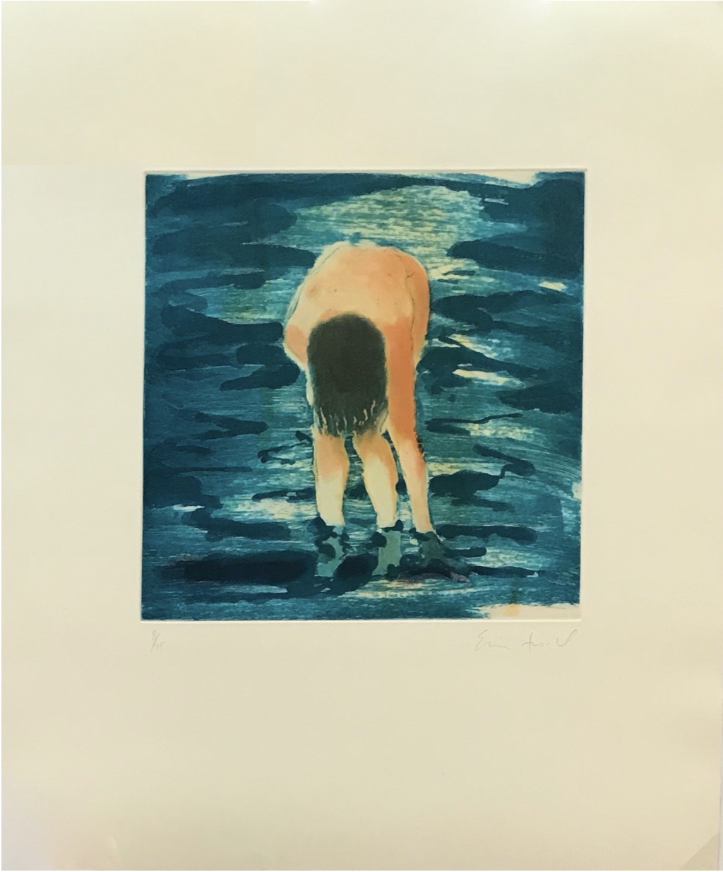 Untitled (Boy in blue water) by Eric Fischl