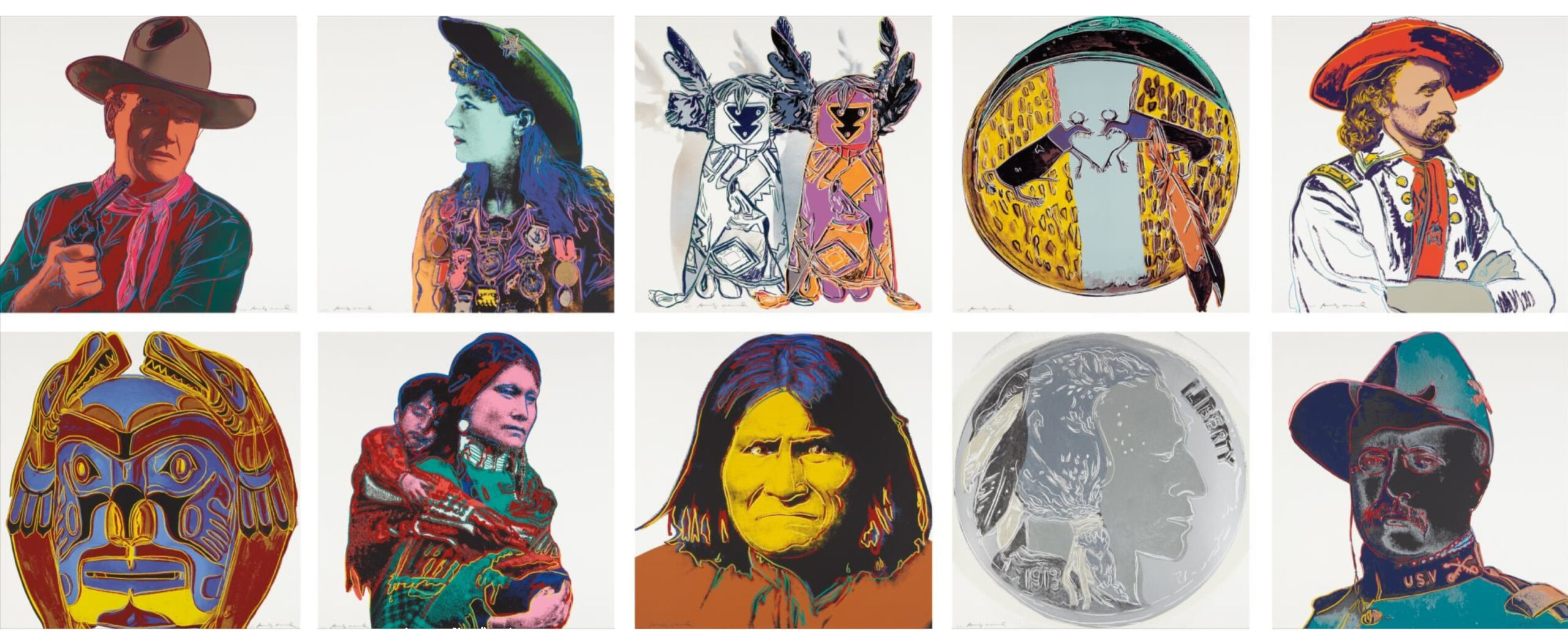 Cowboys And Indians Complete Portfolio by Andy Warhol