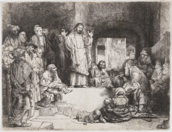 Christ Preaching (“la Petite Tombe”) by Harmensz van Rijn Rembrandt at Christopher-Clark Fine Art