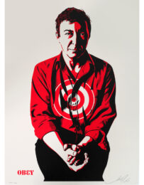 Jasper Johns (Yellow) by Shepard Fairey at Robert Fontaine Gallery