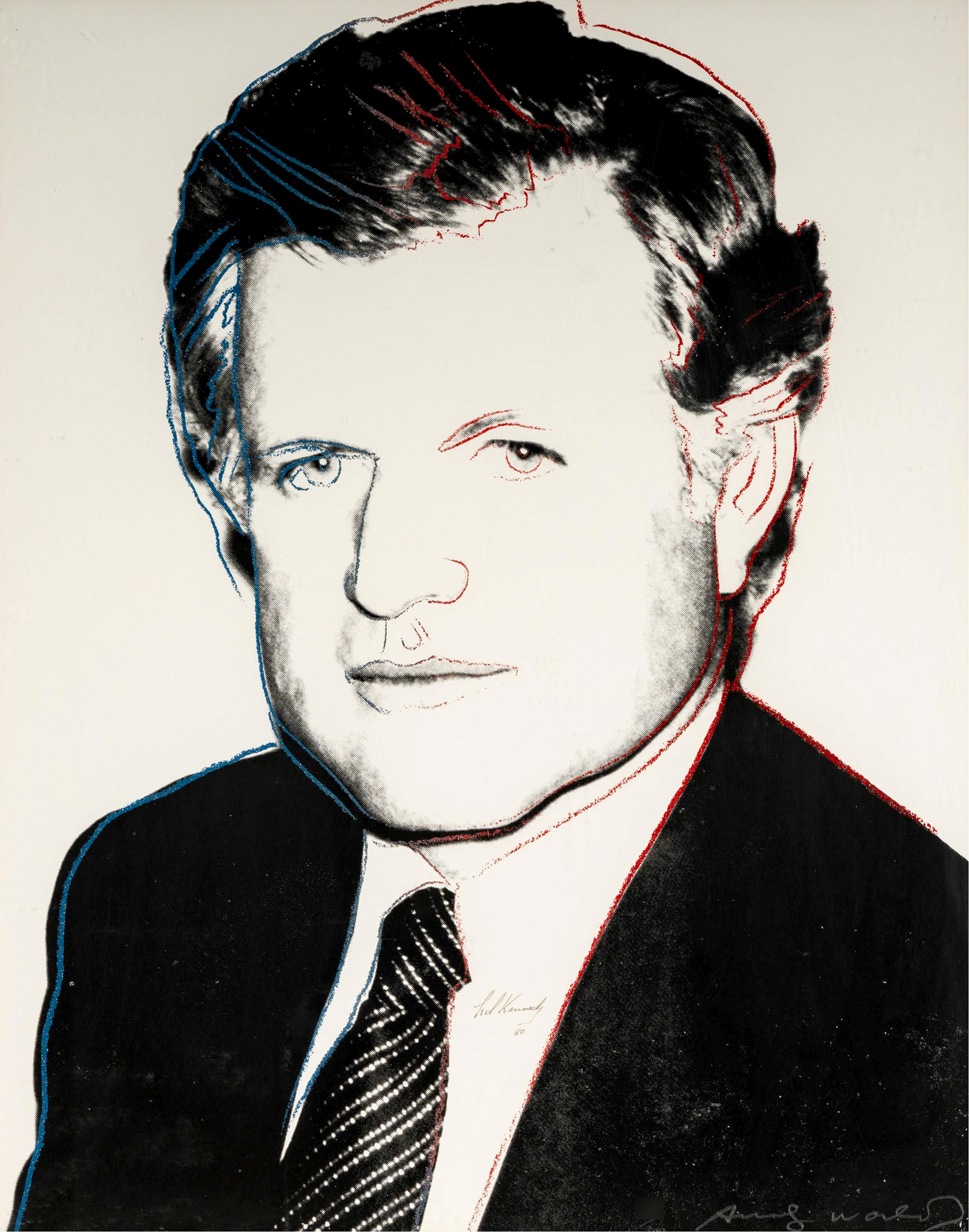 Edward Kennedy 240 (Signed by Kennedy and Warhol) by Andy Warhol