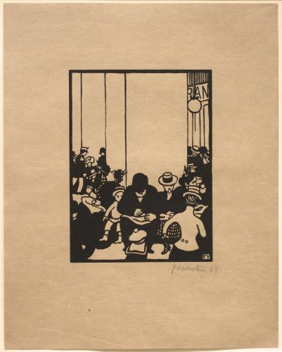 Cinq Heures (l’éxposition Universelle – 5 O’clock) by Felix Vallotton at