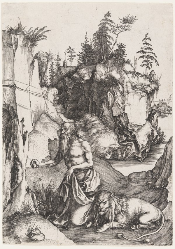 St. Jerome Penitent In The Wilderness by Albrecht Dürer
