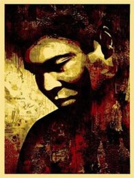 Ali Canvas by Shepard Fairey at Gregg Shienbaum Fine Art