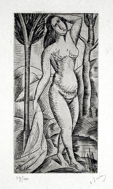 Baigneuse Nue Aux Arbres (nude Bather Amid Trees) by Andre Derain