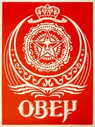 Ankara Red by Shepard Fairey at Gregg Shienbaum Fine Art