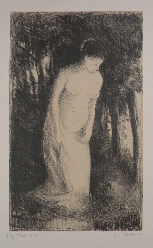 Baigneuse Près D’un Bois by Camille Pissarro