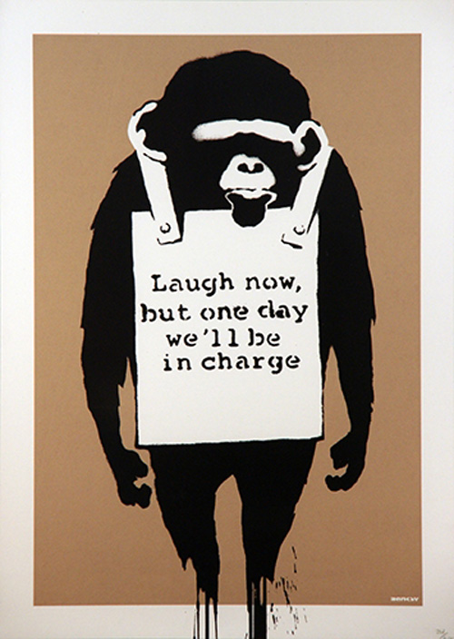 Laugh Now by Banksy