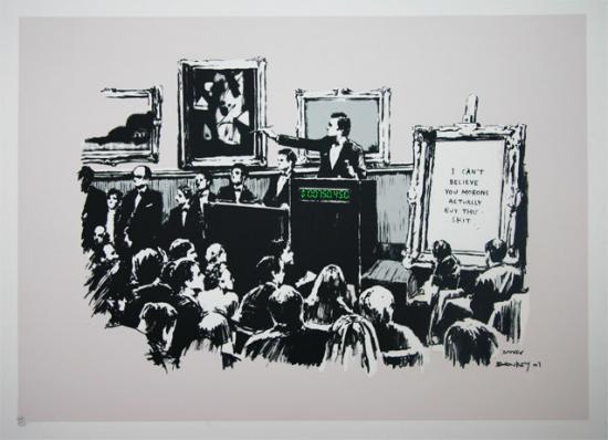Morons (unsigned) by Banksy
