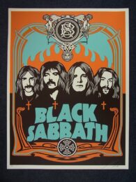 Black Sabbath ( Orange Version) by Shepard Fairey at Brandler Galleries