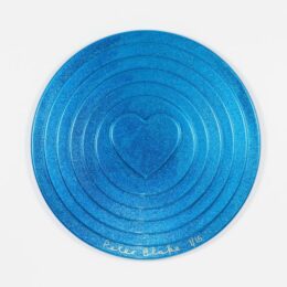 Blue Target (metal Flake) by Peter Blake at Paul Stolper Gallery