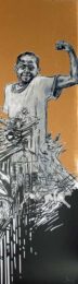 Boy ( Strong) by Swoon at Brandler Galleries