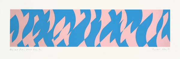 Blue And Pink by Bridget Riley