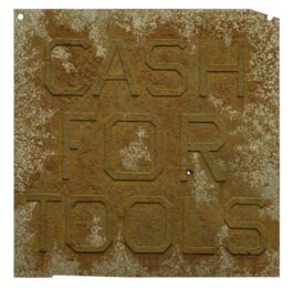 Cash For Tools 2, From Rusty Signs by Ed Ruscha at Gregg Shienbaum Fine Art