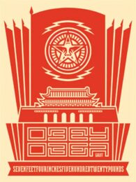 Chinese Banner 2 by Shepard Fairey at Gregg Shienbaum Fine Art