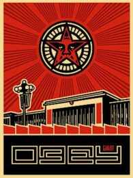 Chinese Building by Shepard Fairey at Gregg Shienbaum Fine Art