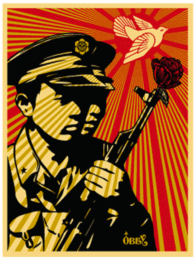 Chinese Soldiers by Shepard Fairey at Gregg Shienbaum Fine Art