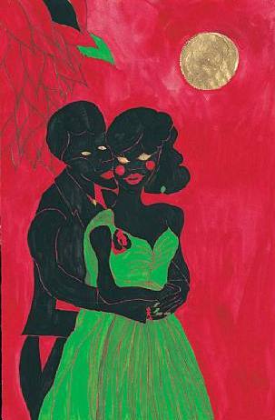 Afro Lunar Lovers by Chris Ofili