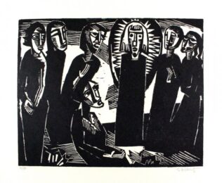 Christus Unter Den Frauen / Christ Among The Women by Karl Schmidt-Rottluff at Sylvan Cole Gallery