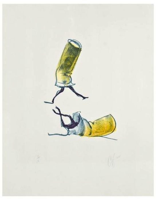 Dance Costume In The Form Of Fag Ends With Fallen by Claes Oldenburg