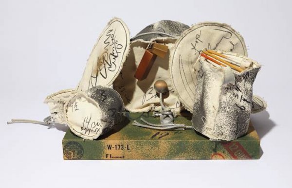 Miniature Soft Drum Set by Claes Oldenburg