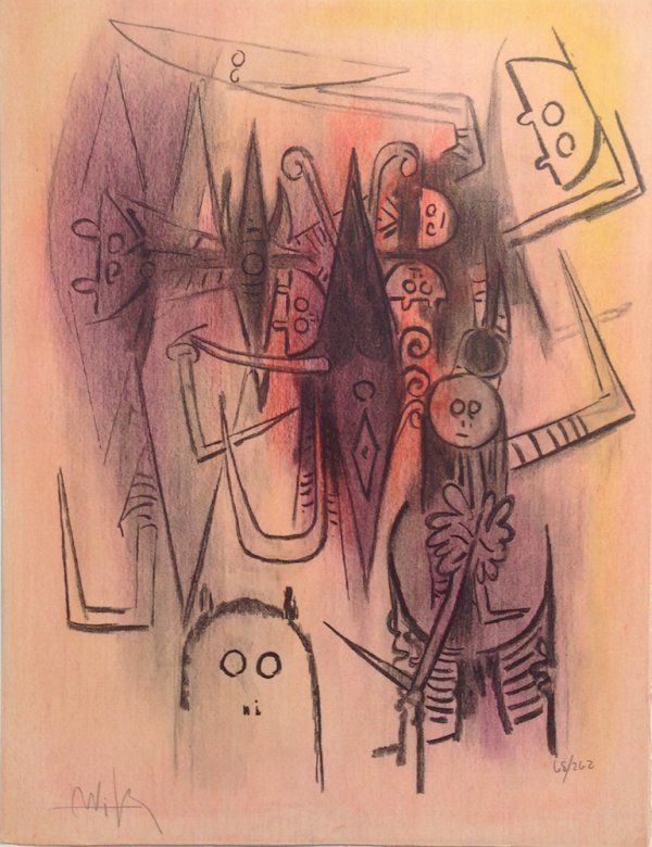 Clairiere, From Pleni Luna by Wifredo Lam