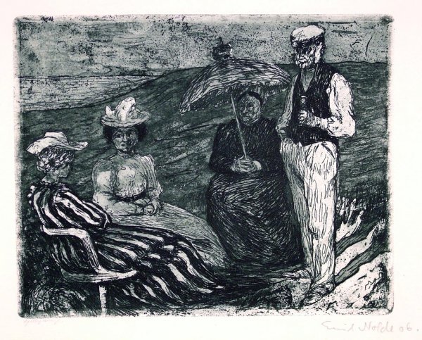 Conversation by Emil Nolde
