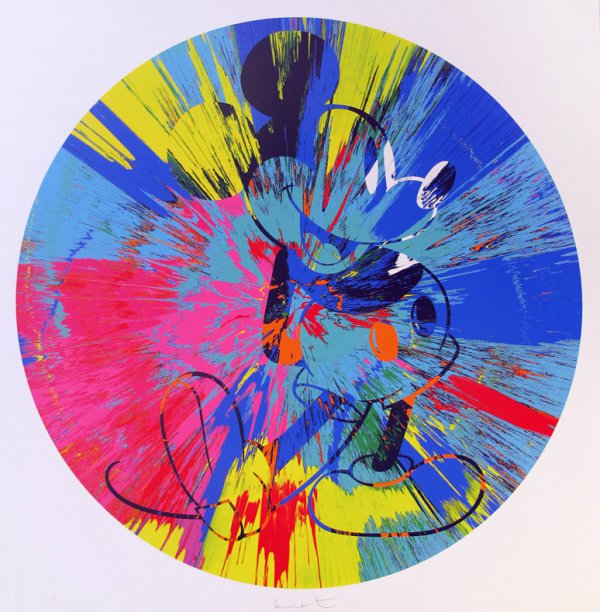 Beautiful Mickey (spin) by Damien Hirst