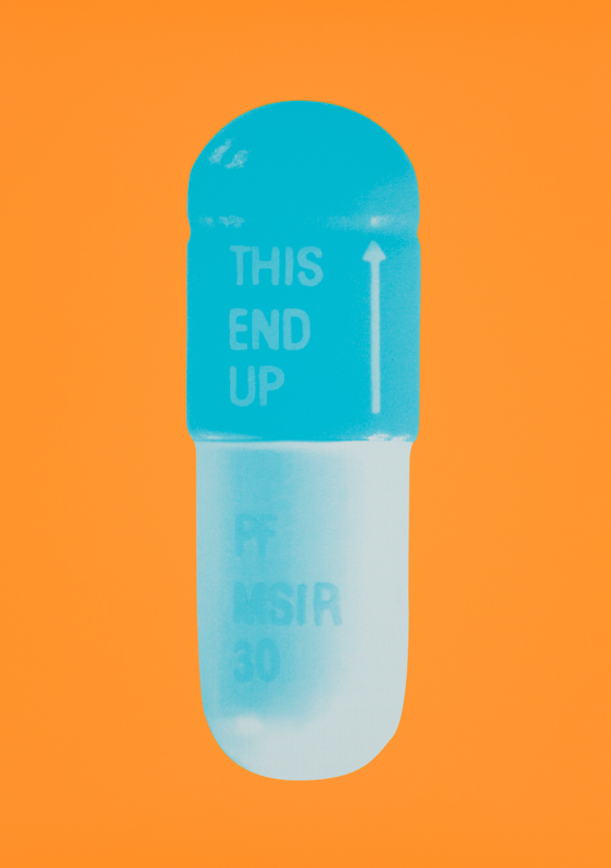 The Cure – Atomic Tangerine/cornflower Blue/ice Bl by Damien Hirst