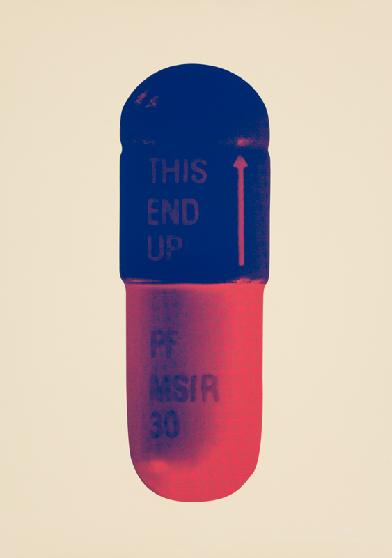 The Cure – Peach Cream/ultramarine/lust by Damien Hirst