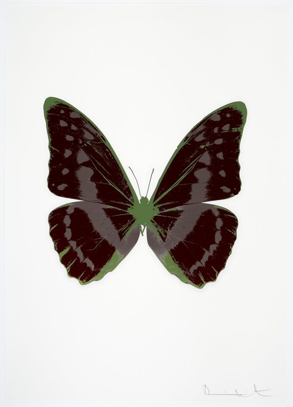 The Souls Iii – Burgundy/gunmetal/leaf Green by Damien Hirst