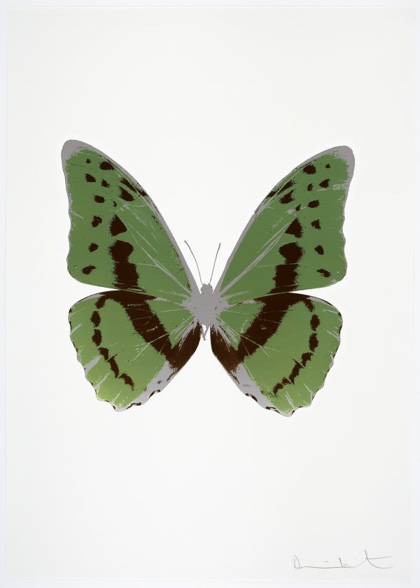 The Souls Iii – Leaf Green/chocolate/silver Gloss by Damien Hirst