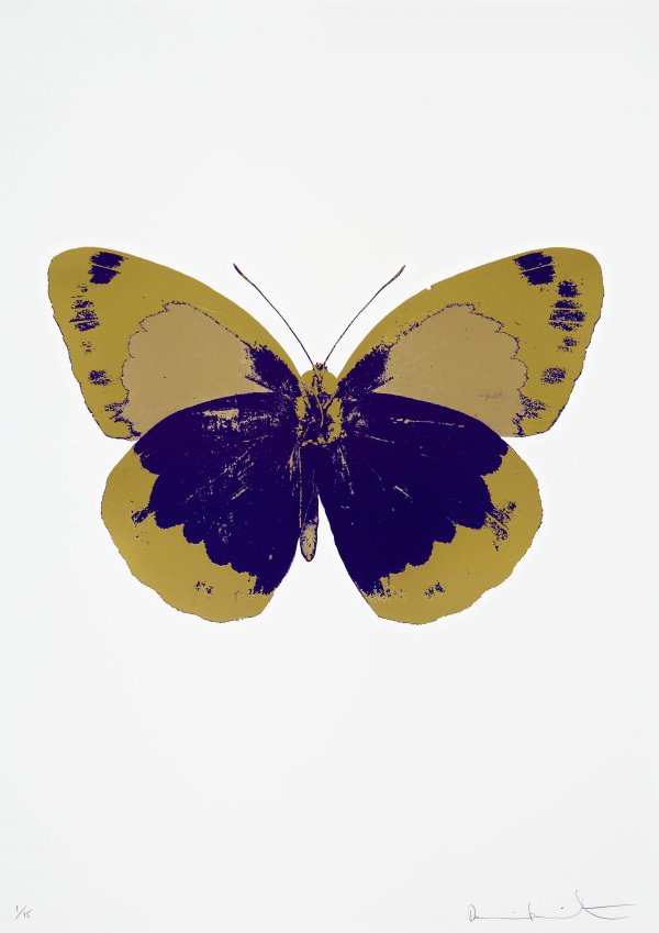 The Souls Ii – Imperial Purple/hazy Gold/oriental by Damien Hirst