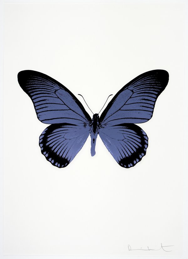 The Souls Iv – Cornflower Blue/raven Black by Damien Hirst